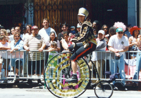 Mary on a Penny-Farthing