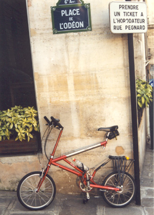 Bike Friday Air Glide at Place de L'Od&eacute;on