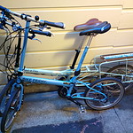 My fleet of two Bike Fridays.