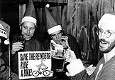 Santas with Beer, and 'Save a Reindeer: Ride a Bike!'
