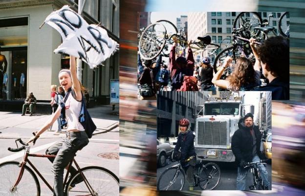 Bike Bloc photo collage by Peter Meitzler